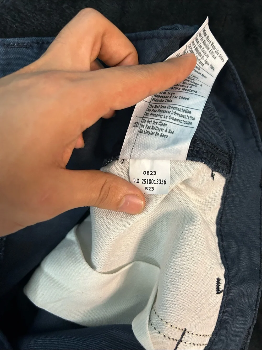 Carhartt B151-NVY Canvas Work Dungaree Pants Navy Blue 42x30 Mens Loose Toyota